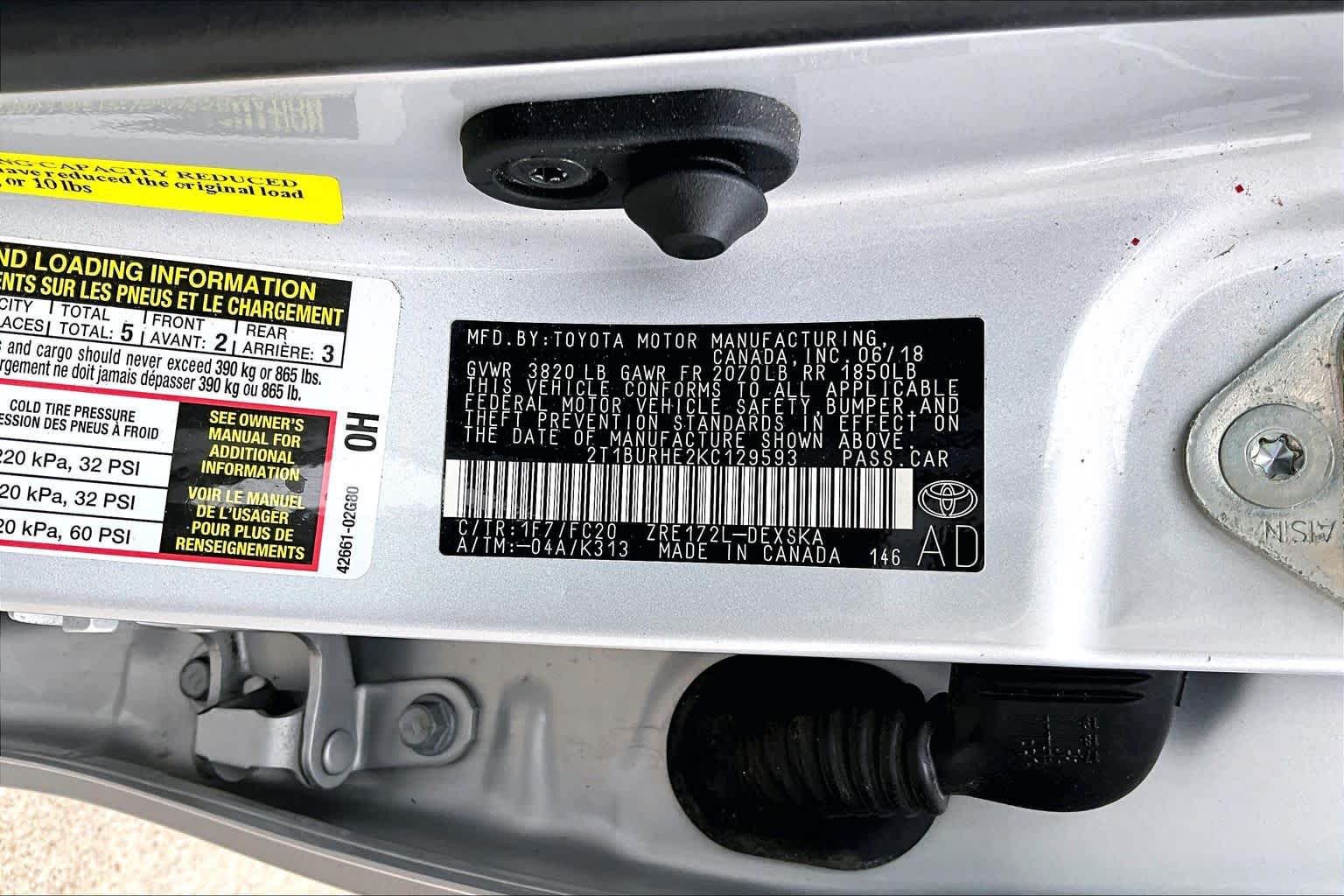 2019 Toyota Corolla SE Classic Silver Metallic at HGreg Houston