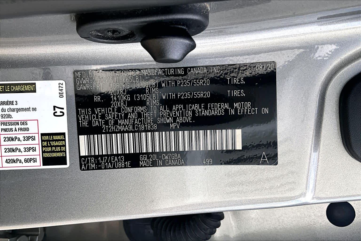 2020 Lexus RX 350  Atomic Silver at Lexus Southwest Houston