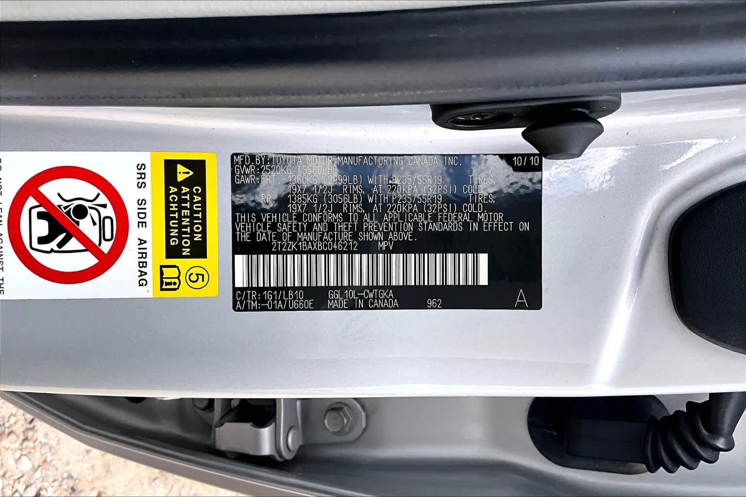 2011 Lexus RX 350  Tungsten Pearl at Group 1 Toyota Southwest