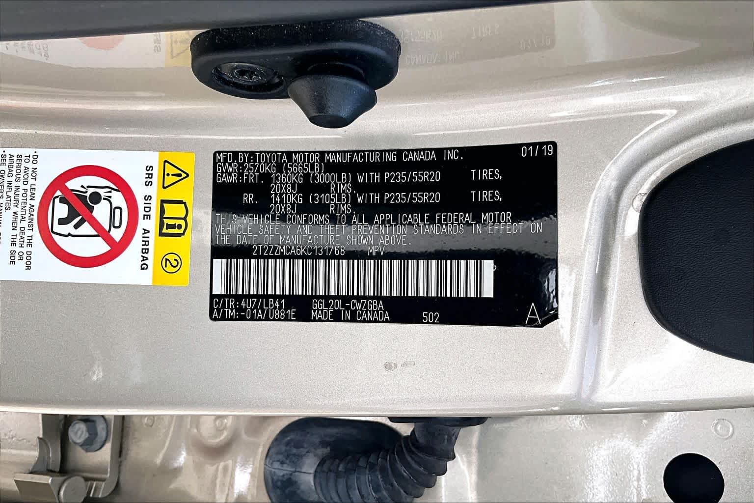 2019 Lexus RX 350  Satin Cashmere Metallic at Beck & Masten Kia