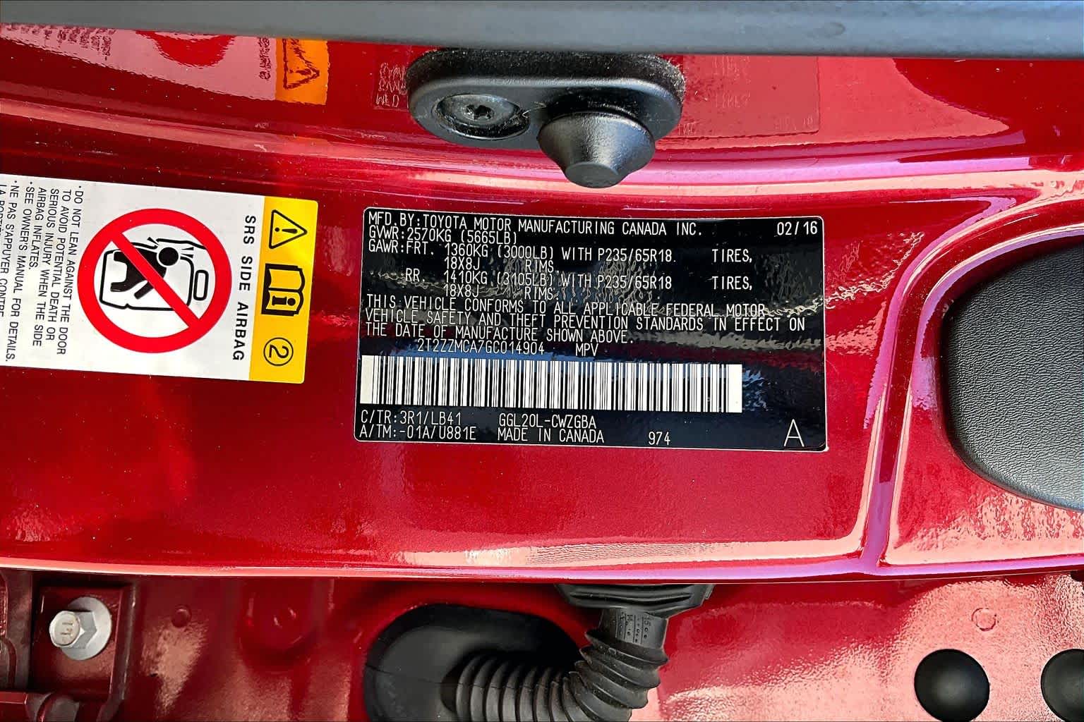 2016 Lexus RX 350  Matador Red Mica at AutoNation Ford Gulf Fwy