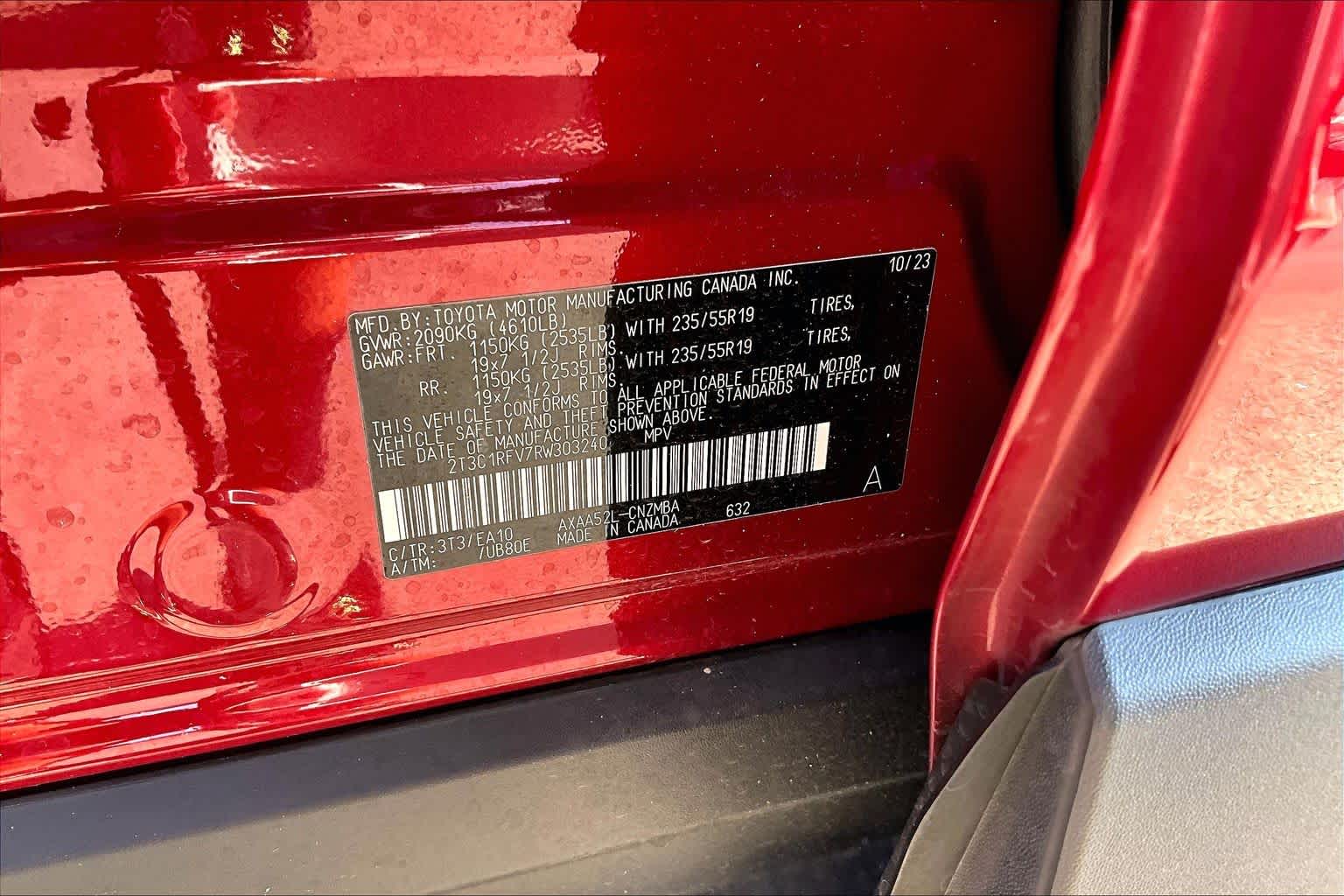 2024 Toyota RAV4 XLE Premium Ruby Flare Pearl at Group 1 Toyota Southwest