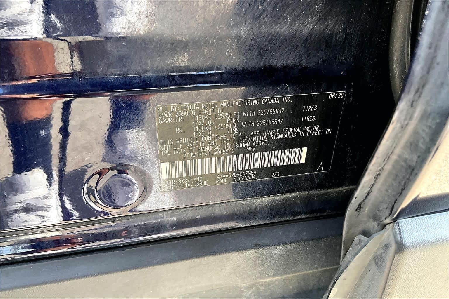 2020 Toyota RAV4 XLE Blueprint at Beck & Masten Kia
