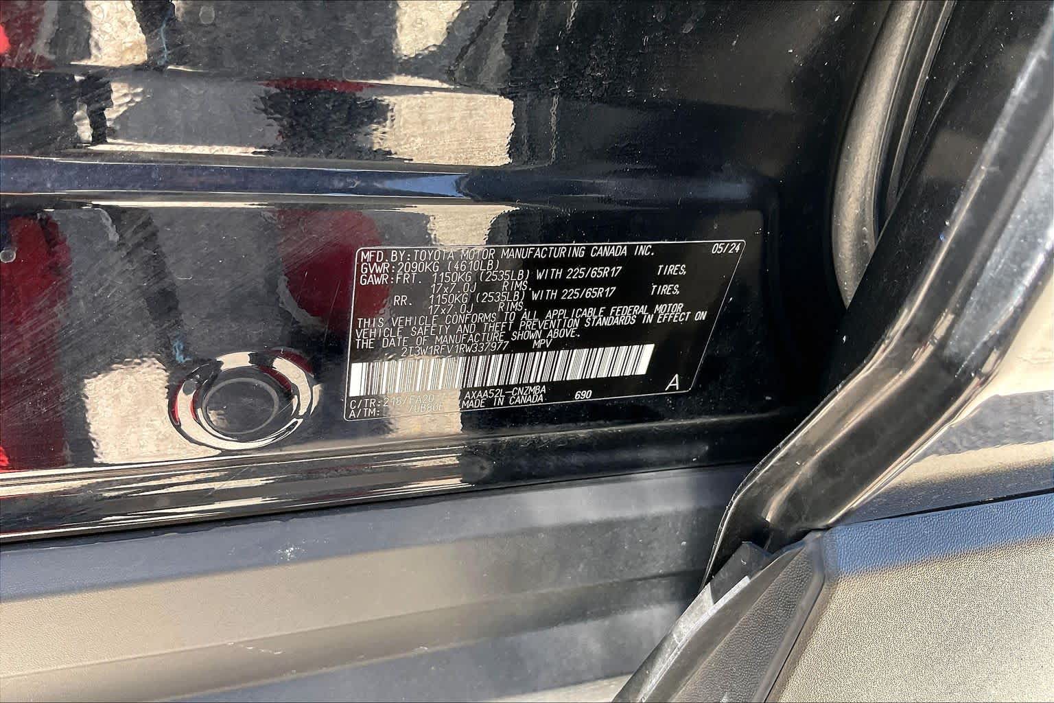 2024 Toyota RAV4 XLE Midnight Black Metallic at Westside Kia