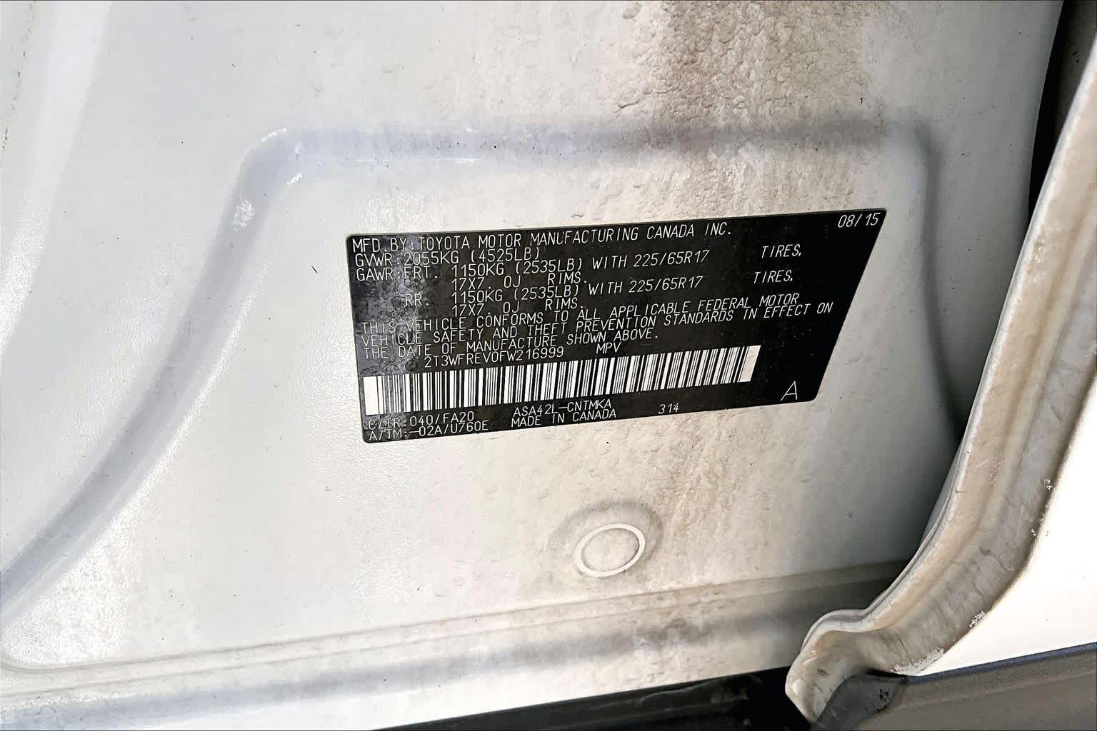 2015 Toyota RAV4 XLE Super White at Group 1 Toyota Southwest