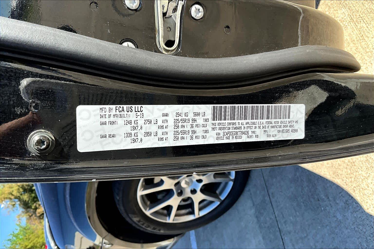 2019 Dodge Journey GT Pitch Black Clearcoat at AutoNation Chrysler Jeep Dodge Ram Spring