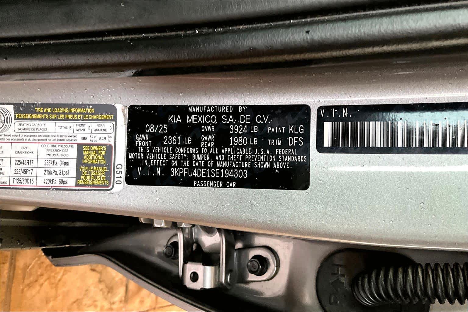 2025 Kia K4 EX Steel Gray at Beck & Masten Kia