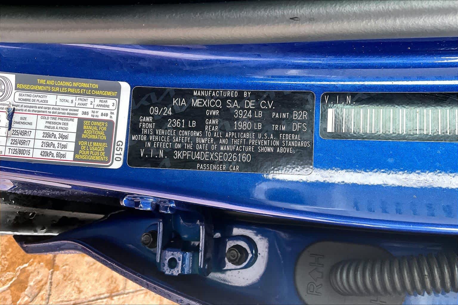2025 Kia K4 EX Deep Sea Blue at Lexus Southwest Houston