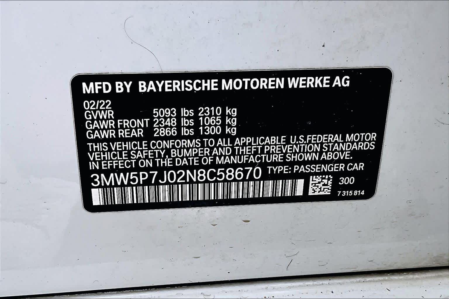 2022 BMW 3 Series 330e Alpine White at AutoNation Ford Gulf Fwy