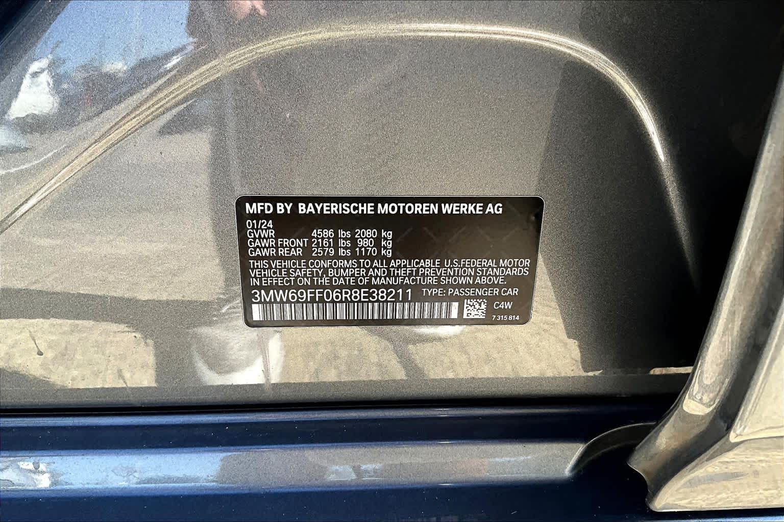 2024 BMW 3 Series 330i Skyscraper Grey Metallic at BMW of West Houston