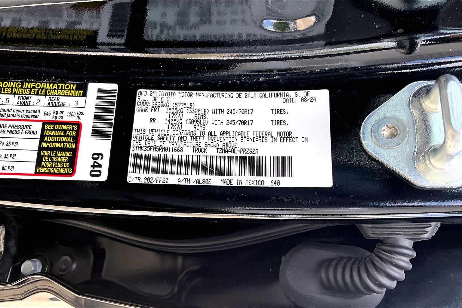 2024 Toyota Tacoma SR5 Black at Lexus Southwest Houston