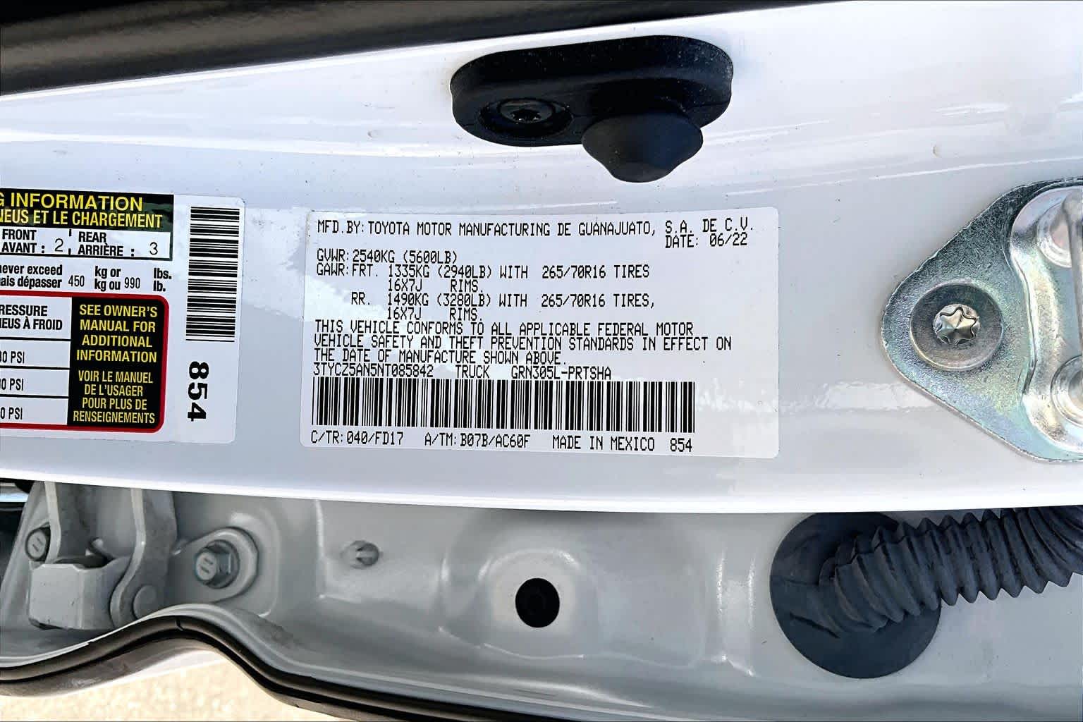 2022 Toyota Tacoma TRD Off Road White at Group 1 Toyota Southwest
