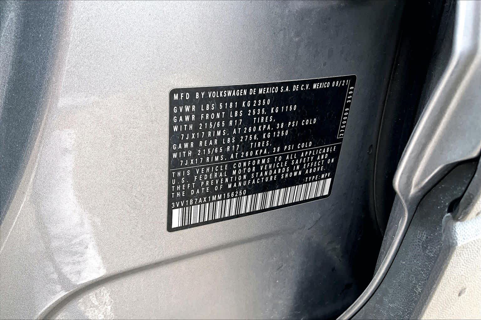 2021 Volkswagen Tiguan S Pyrite Silver Metallic at HGreg Houston