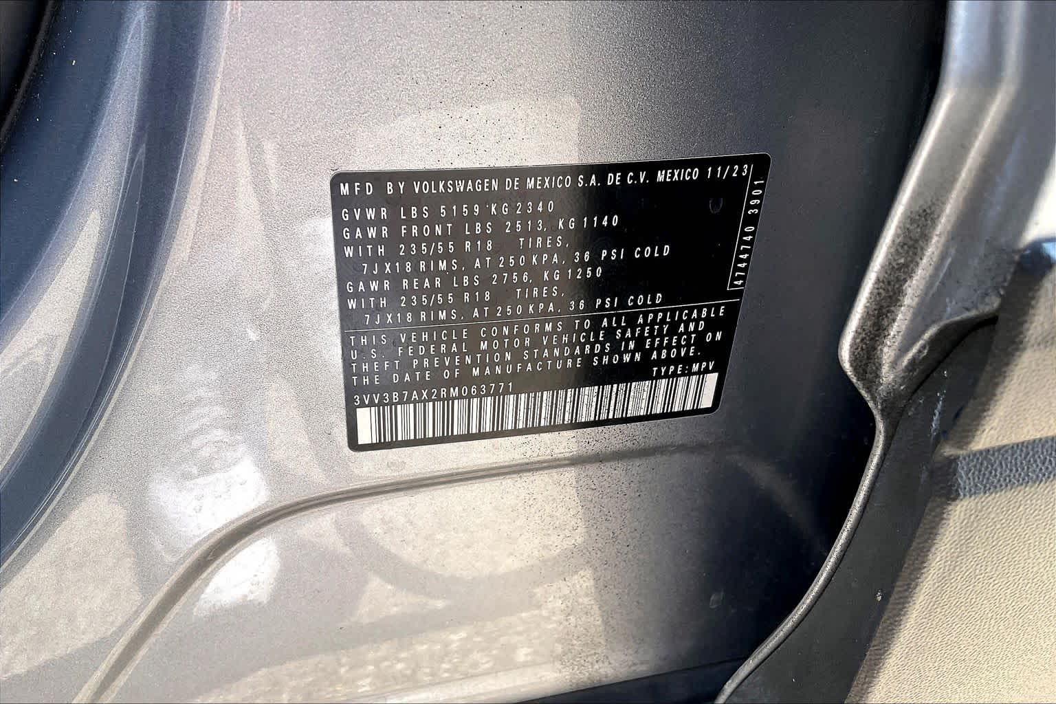 2024 Volkswagen Tiguan SE Pyrite Silver Metallic at Group 1 Toyota Southwest