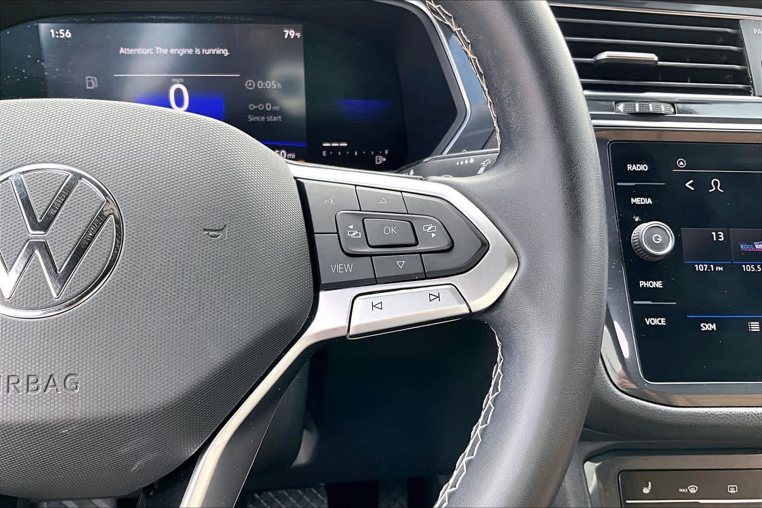 2023 Volkswagen Tiguan SE Deep Black Pearl at Group 1 GMC Buick South