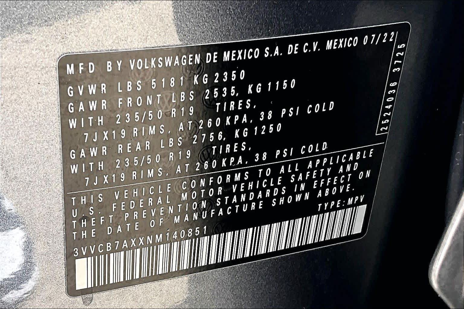 2022 Volkswagen Tiguan SE R-Line Black Platinum Gray Metallic at Lexus Southwest Houston
