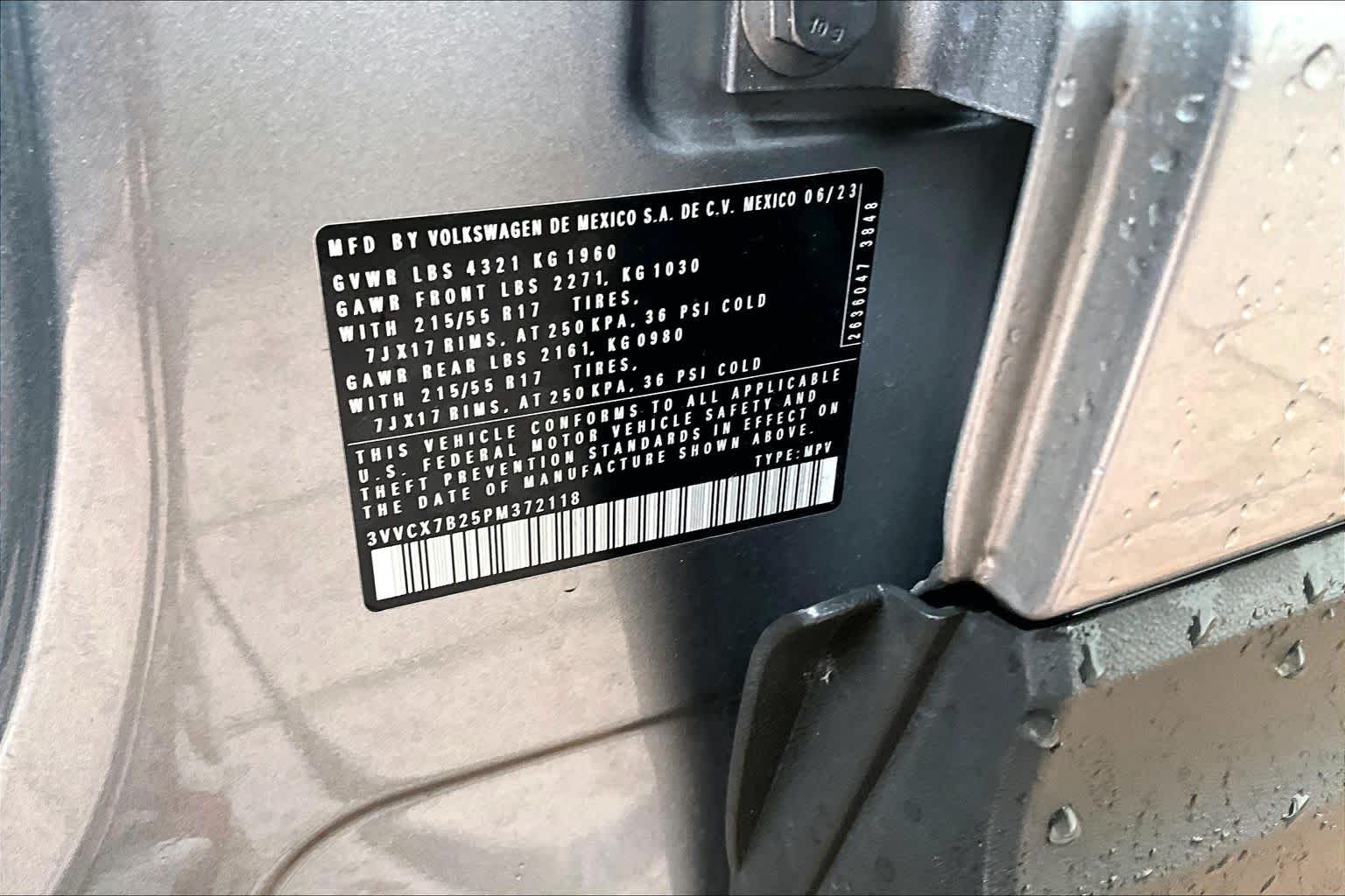 2023 Volkswagen Taos S Pyrite Silver Metallic at Beck & Masten Kia