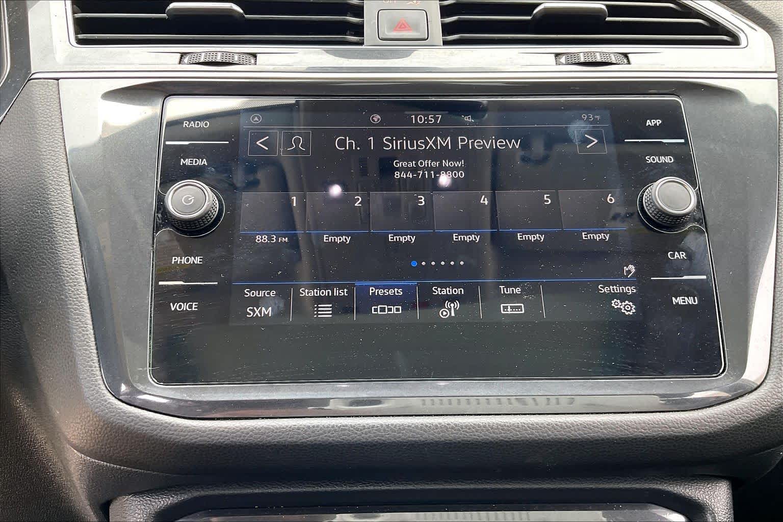 2023 Volkswagen Tiguan SE Opal White Pearl at Sterling McCall Nissan