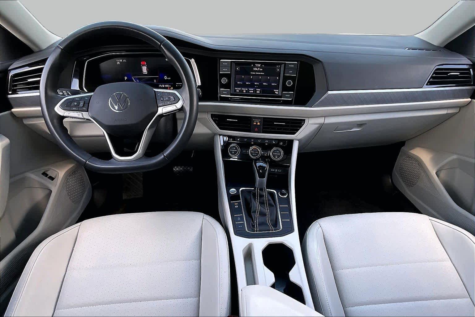 2024 Volkswagen Jetta SE Opal White Pearl at Lone Star Chevrolet