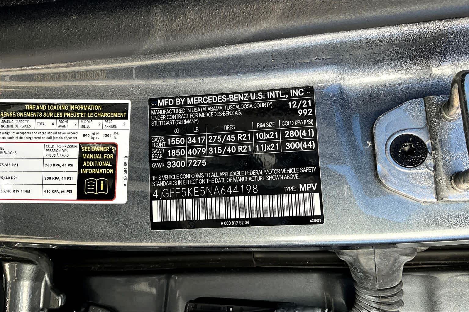 2022 Mercedes-Benz GLS GLS 450 Selenite Grey Metallic at Mercedes-Benz of Houston North