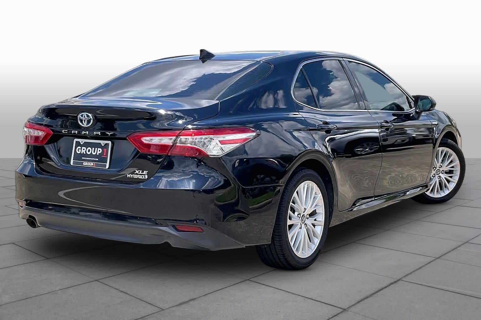 2019 Toyota Camry Hybrid XLE Midnight Black Metallic at Group 1 Toyota Southwest