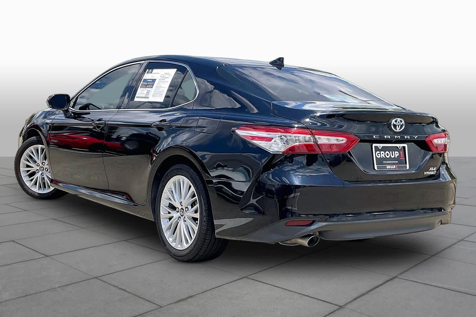 2019 Toyota Camry Hybrid XLE Midnight Black Metallic at Group 1 Toyota Southwest