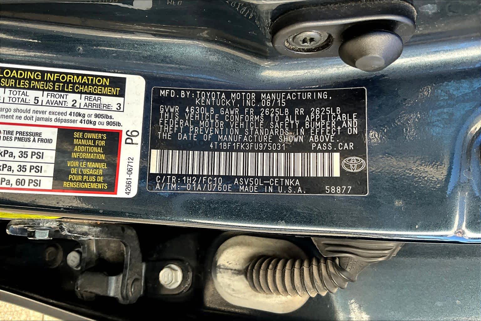 2015 Toyota Camry LE Cosmic Gray Mica at AutoNation USA Katy