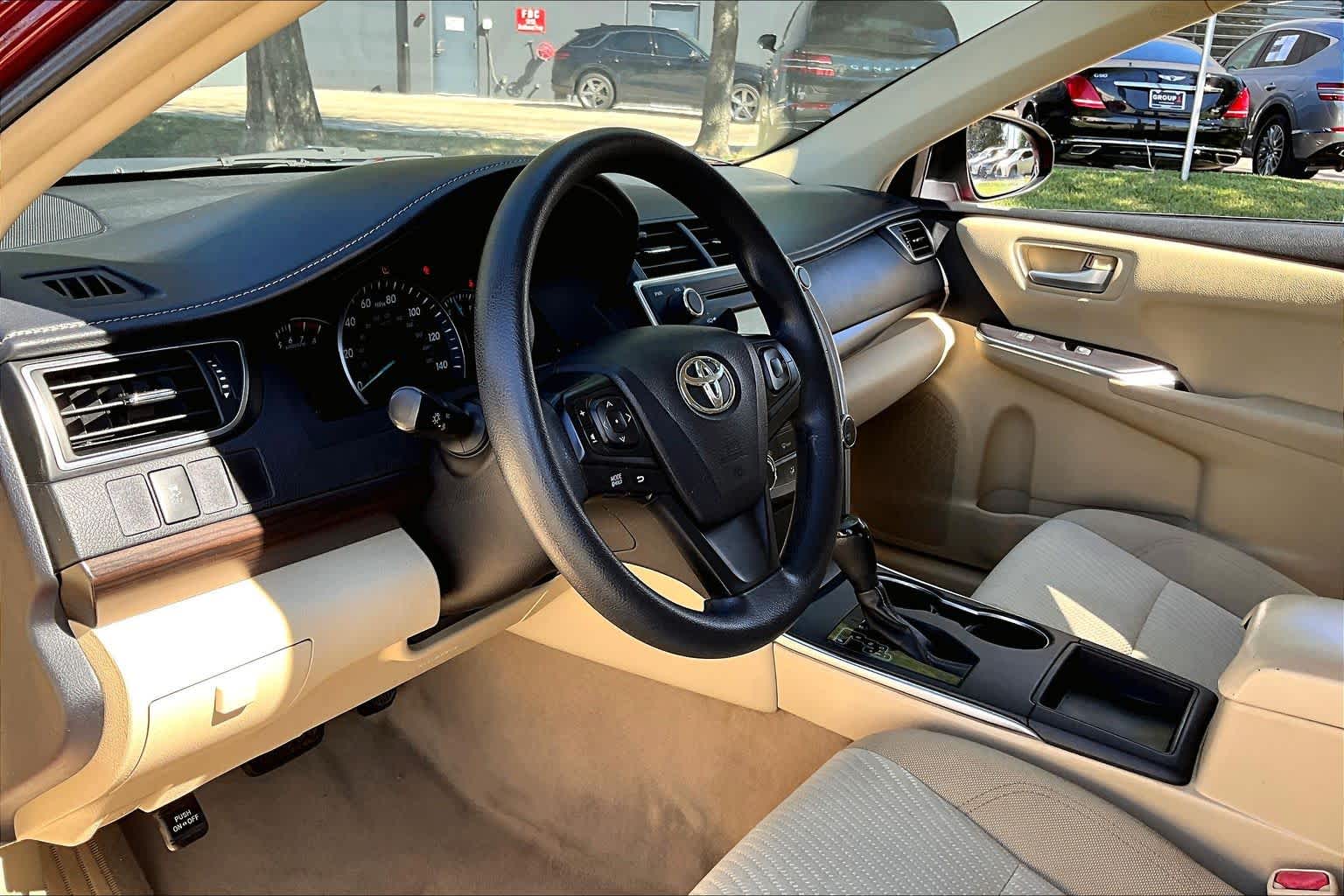 2015 Toyota Camry LE Ruby Flare Pearl at Sterling McCall Lexus