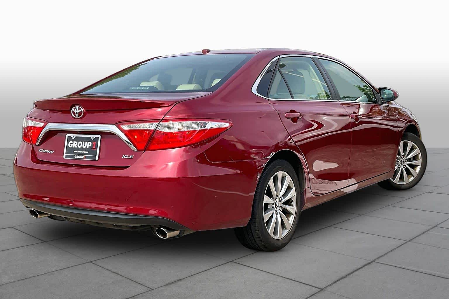 2015 Toyota Camry XLE Ruby Flare Pearl at Mac Haik Ford