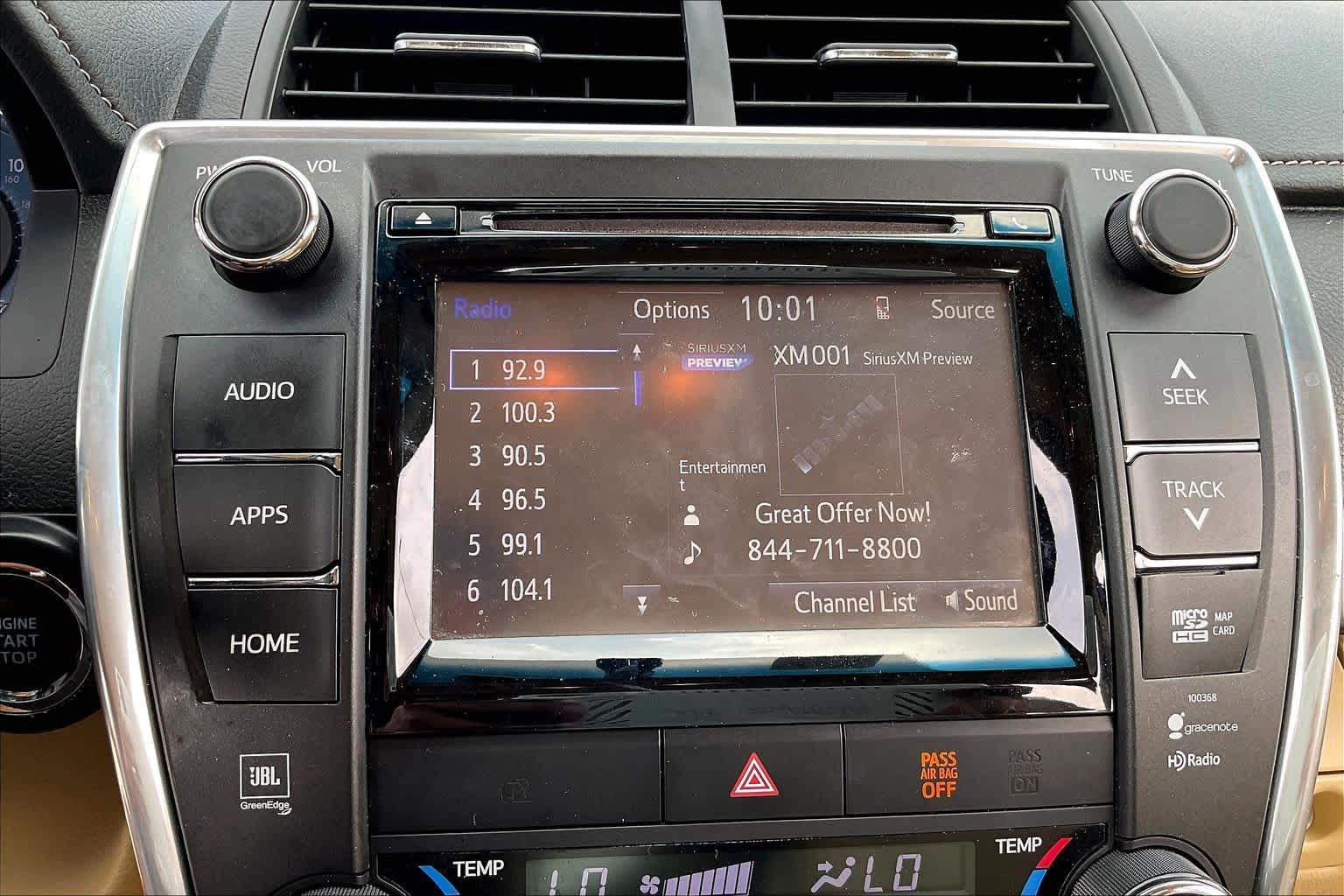 2015 Toyota Camry XLE Ruby Flare Pearl at Mac Haik Ford