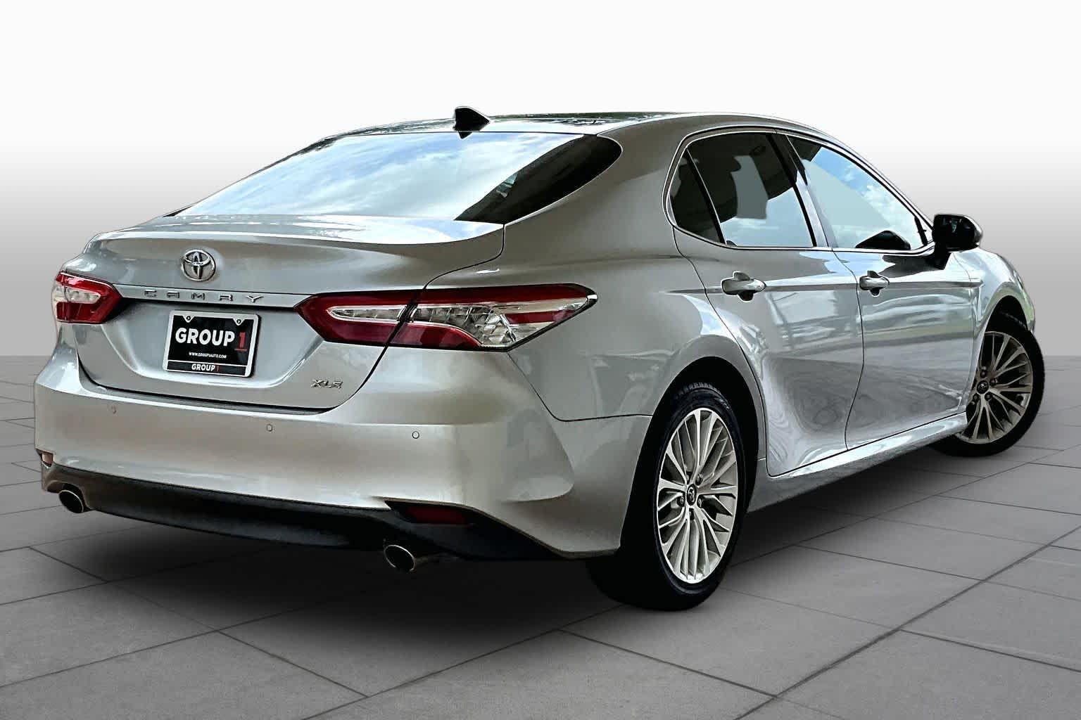 2018 Toyota Camry XLE V6 Celestial Silver Metallic at Beck & Masten Kia