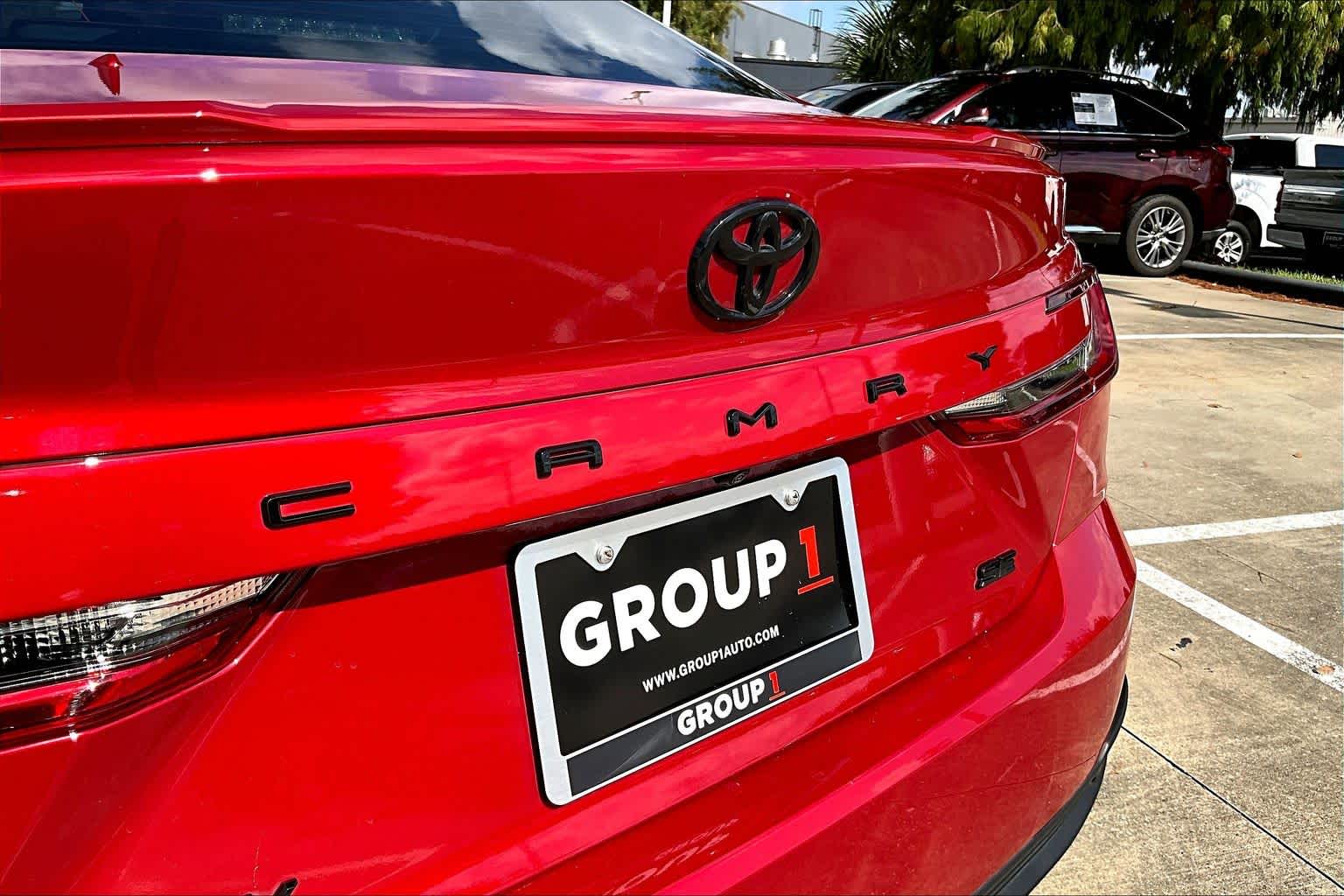 2025 Toyota Camry SE Supersonic Red at Sterling McCall Lexus of Clear Lake