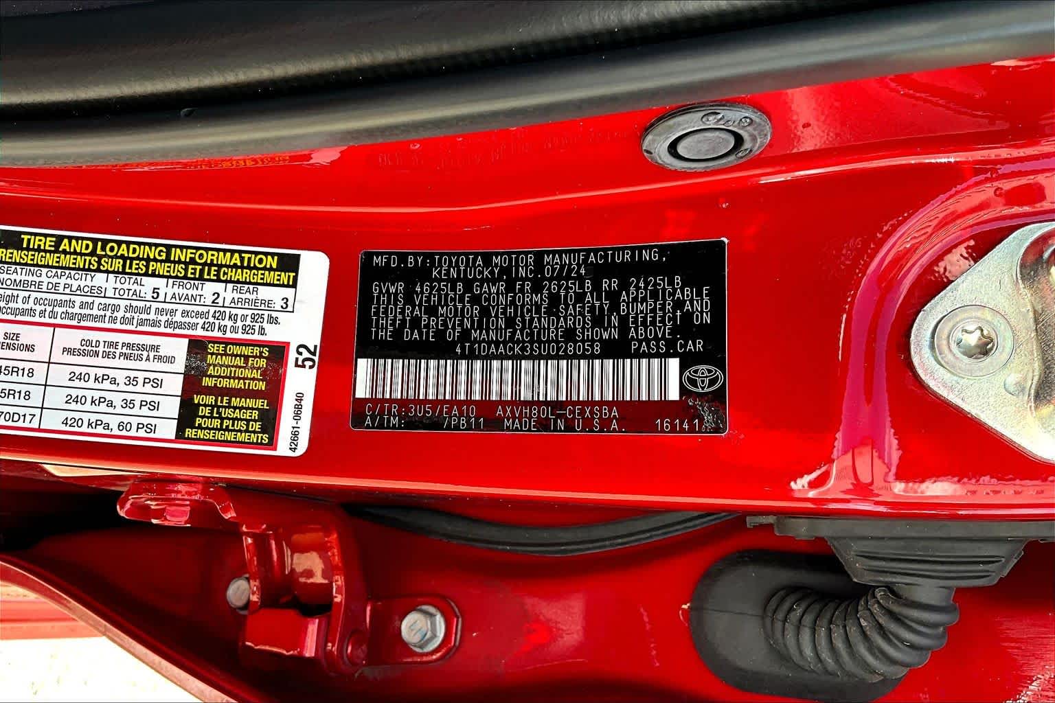 2025 Toyota Camry SE Supersonic Red at Sterling McCall Lexus of Clear Lake