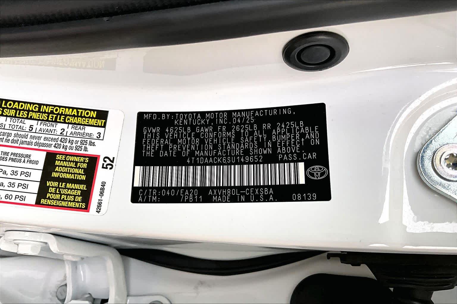 2025 Toyota Camry SE Ice Cap at Texan GMC Buick