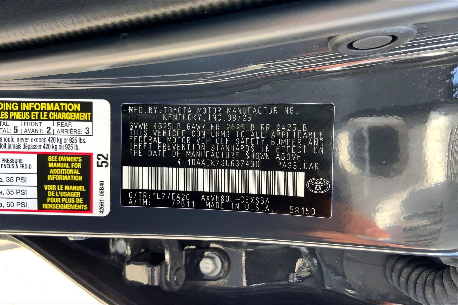 2025 Toyota Camry SE Underground at AutoNation Chevrolet Gulf Fwy