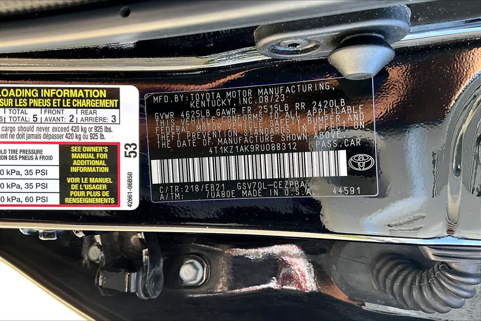 2024 Toyota Camry TRD V6 Midnight Black Metallic at Tomball Ford
