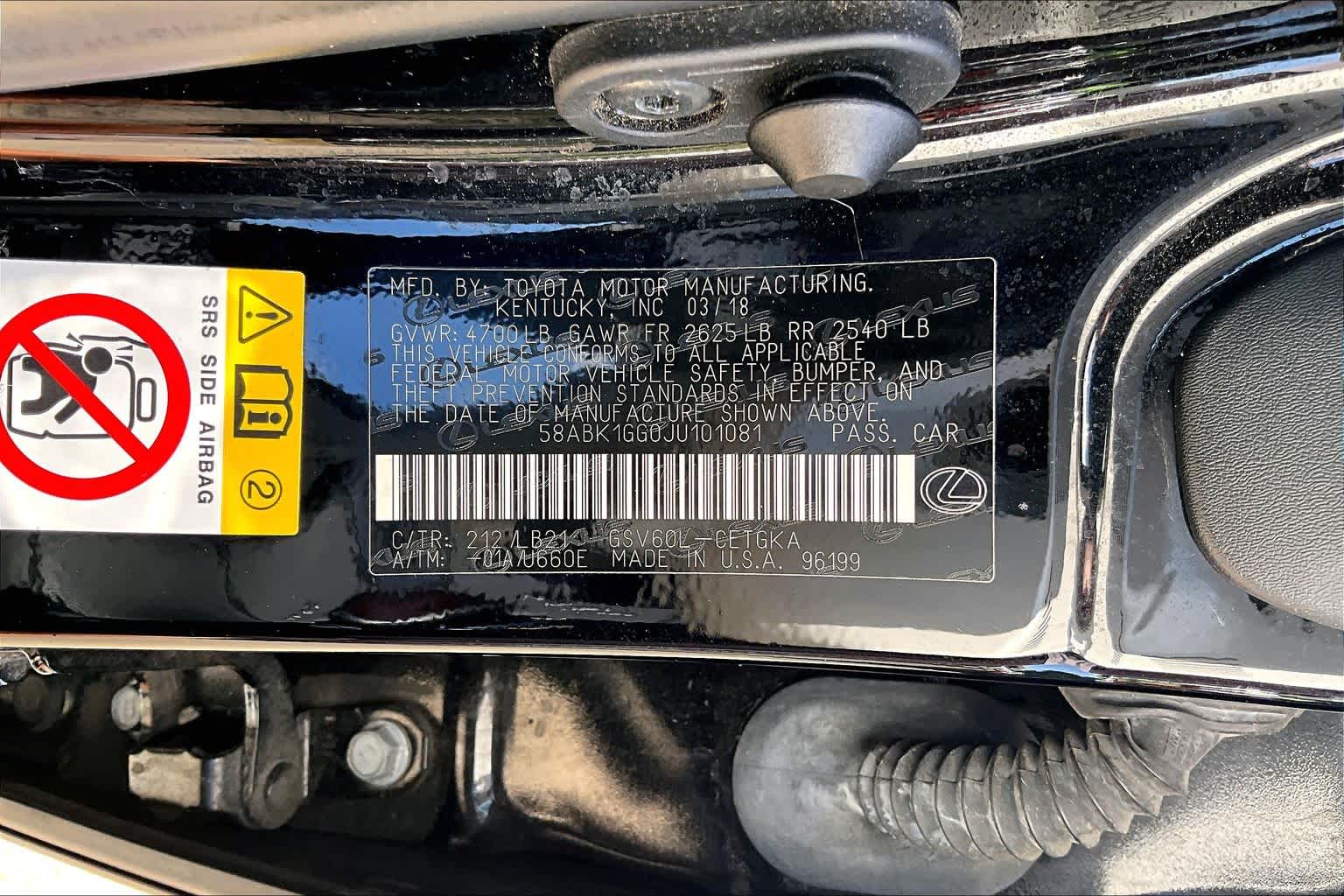 2018 Lexus ES 350 photo 34 of 34