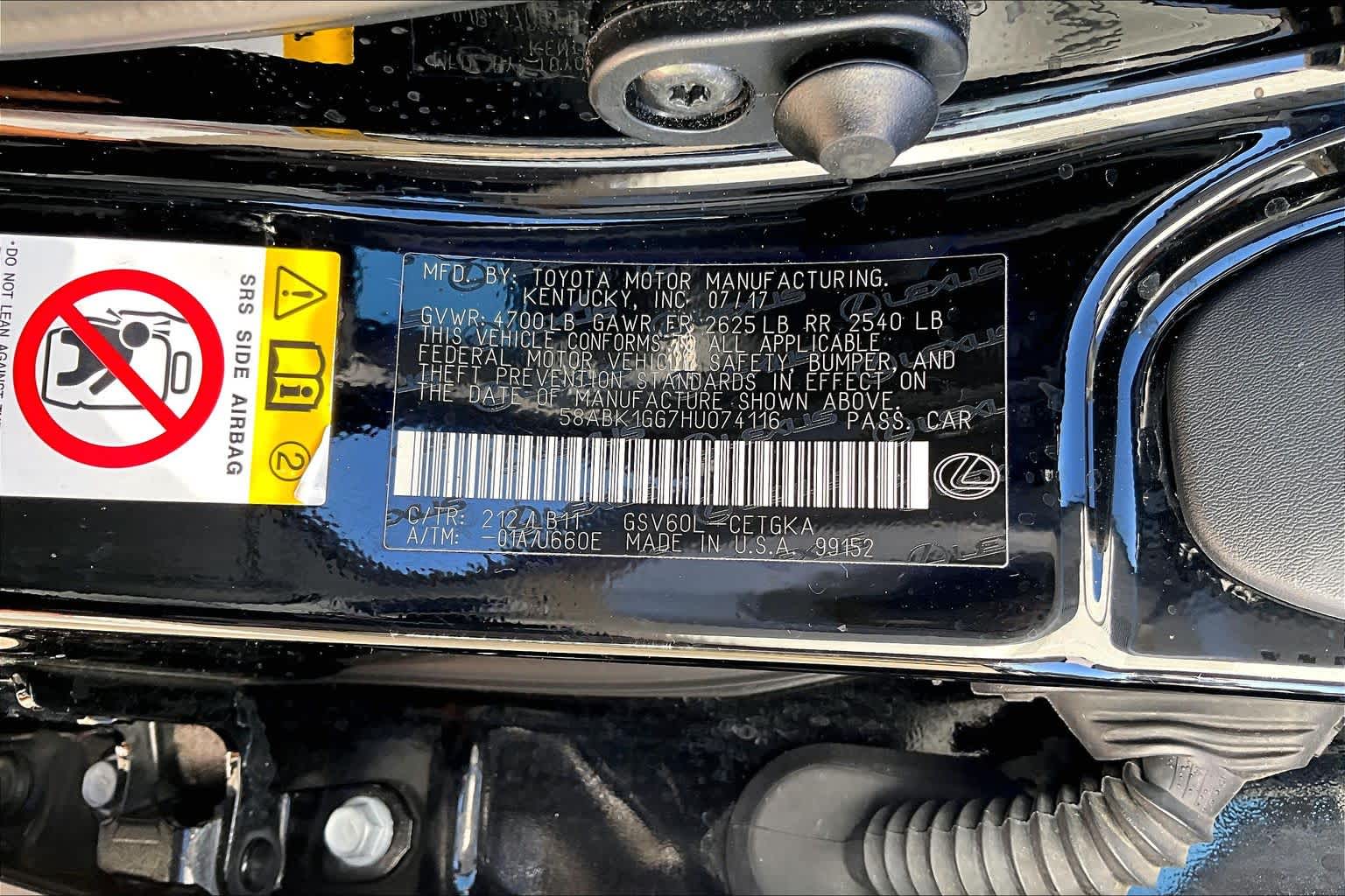 2017 Lexus ES  Obsidian at Lexus Southwest Houston