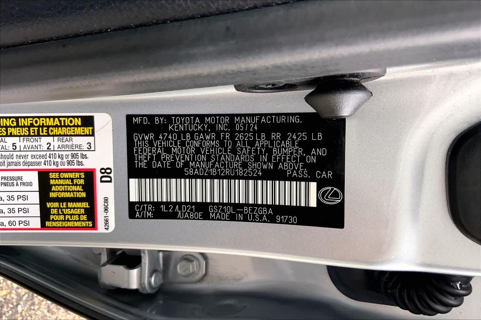2024 Lexus ES 350  Iridium at Lexus of Clear Lake