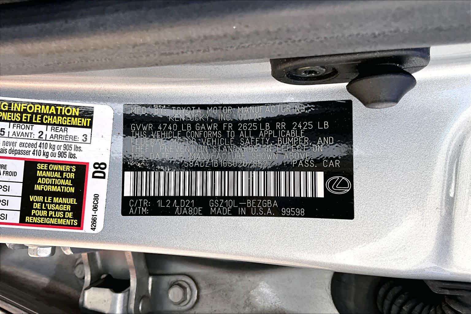 2025 Lexus ES 350 photo 34 of 34