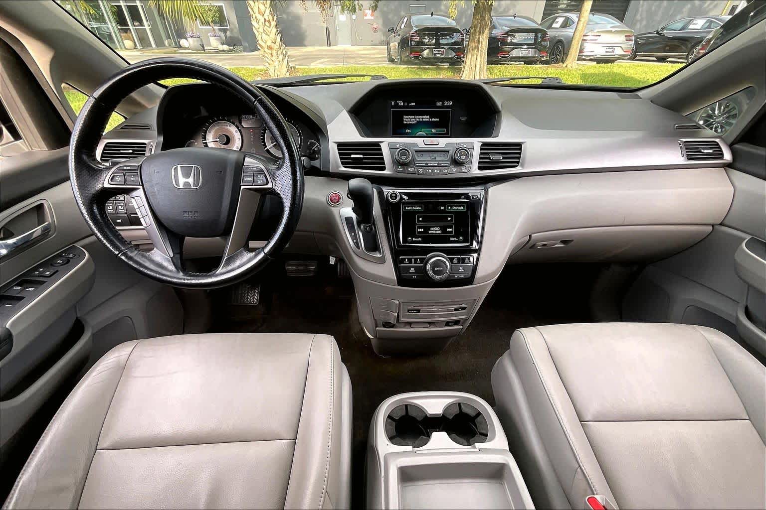 2015 Honda Odyssey EX-L Alabaster Silver Metallic at AutoNation USA Katy
