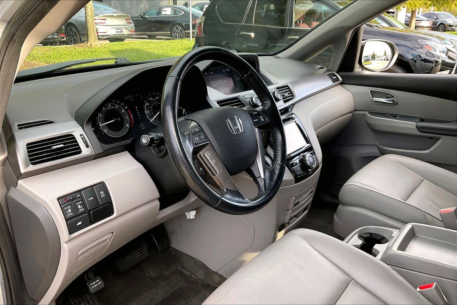 2015 Honda Odyssey EX-L Alabaster Silver Metallic at AutoNation USA Katy