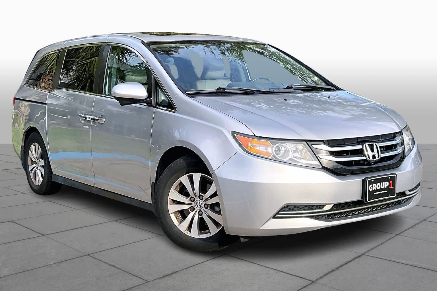2015 Honda Odyssey EX-L Alabaster Silver Metallic at AutoNation USA Katy