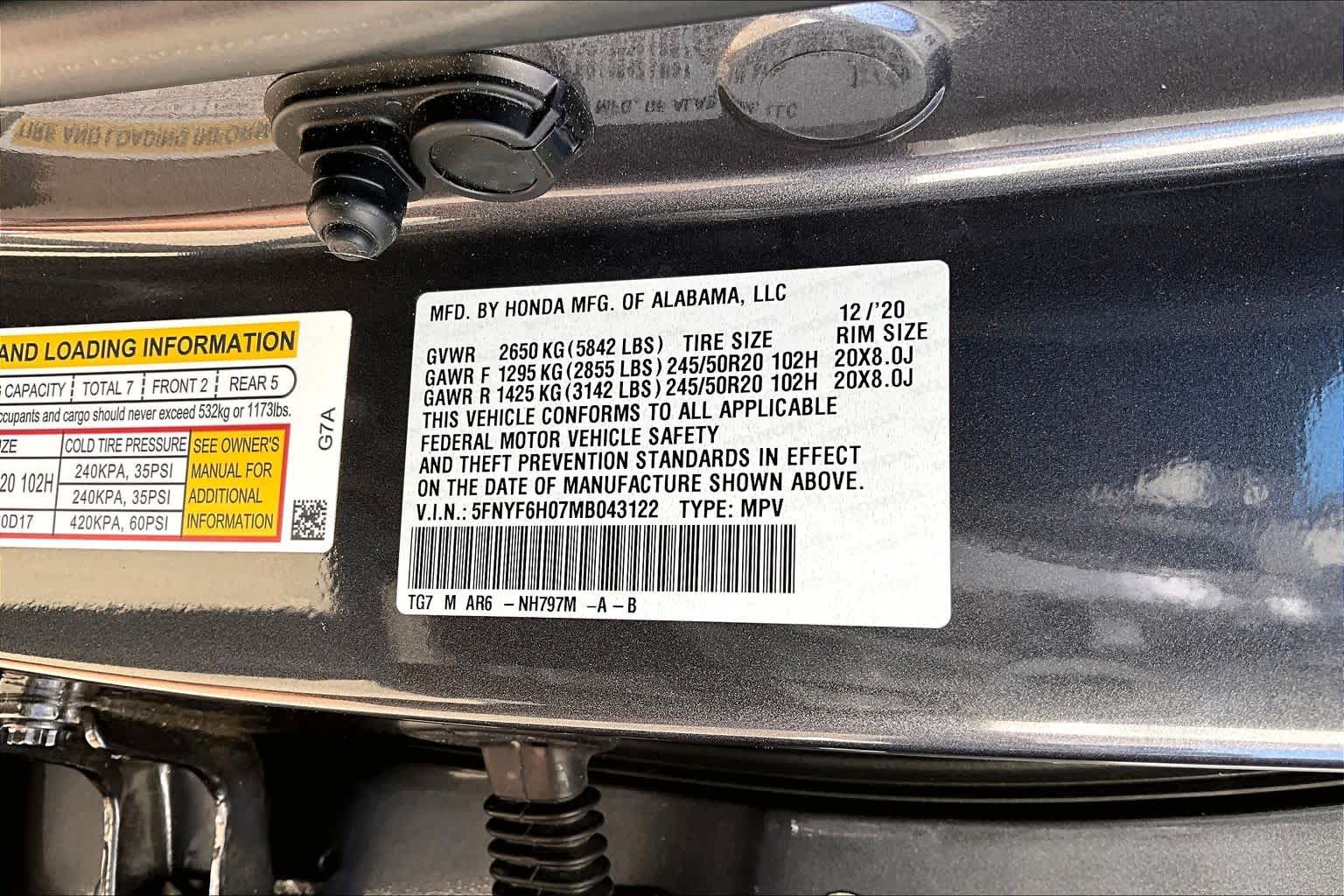 2021 Honda Pilot Elite Modern Steel Metallic at AutoNation USA Houston