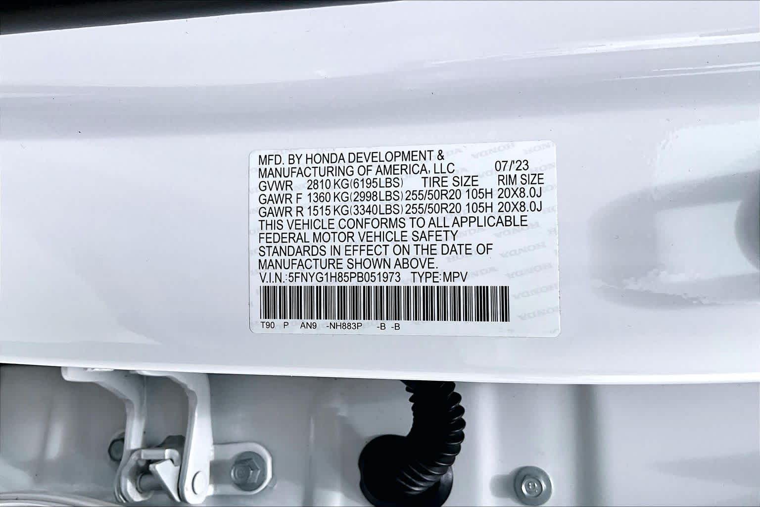 2023 Honda Pilot Elite Platinum White Pearl at AutoNation Chrysler Jeep Dodge Ram Spring