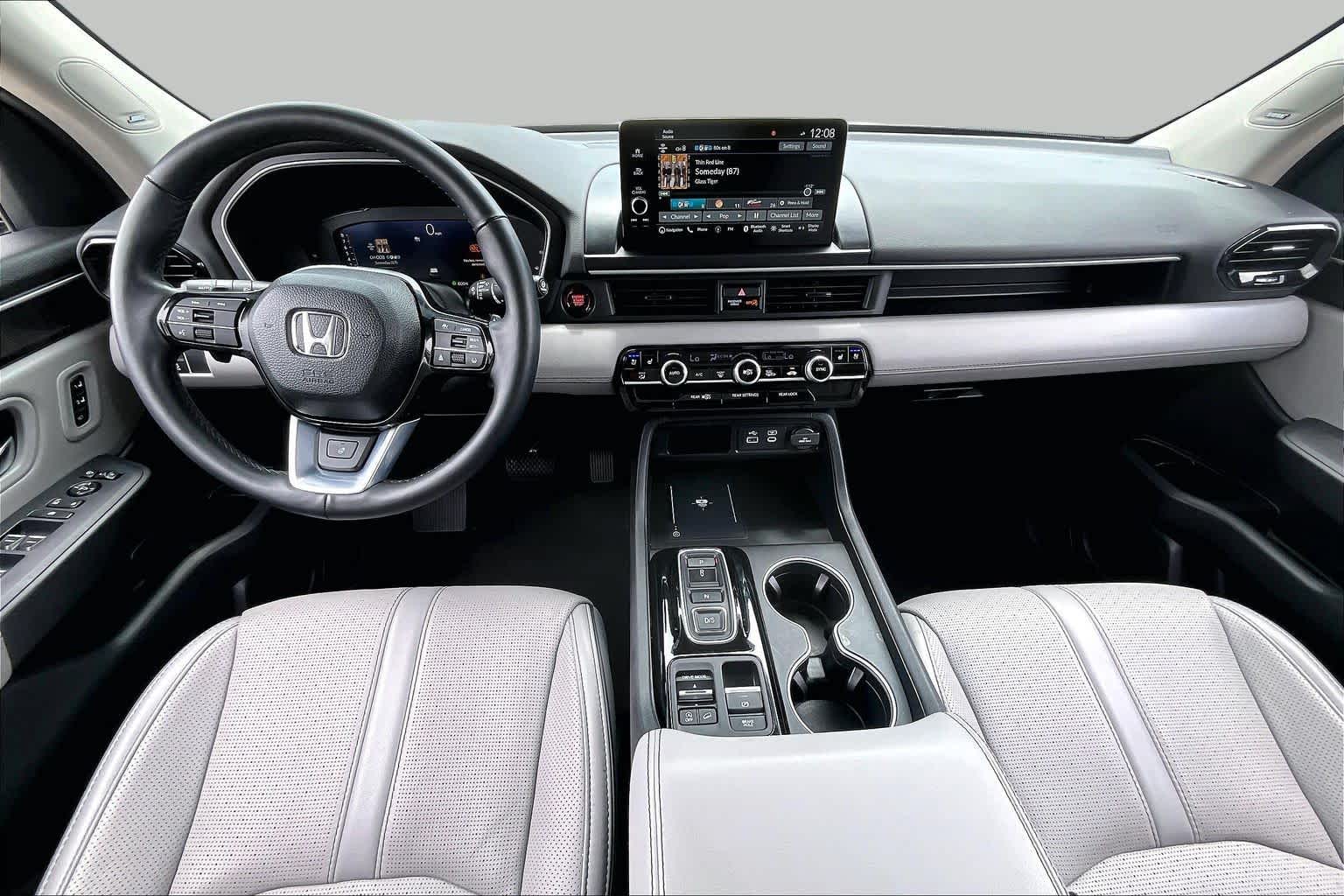 2023 Honda Pilot Elite Platinum White Pearl at AutoNation Chrysler Jeep Dodge Ram Spring