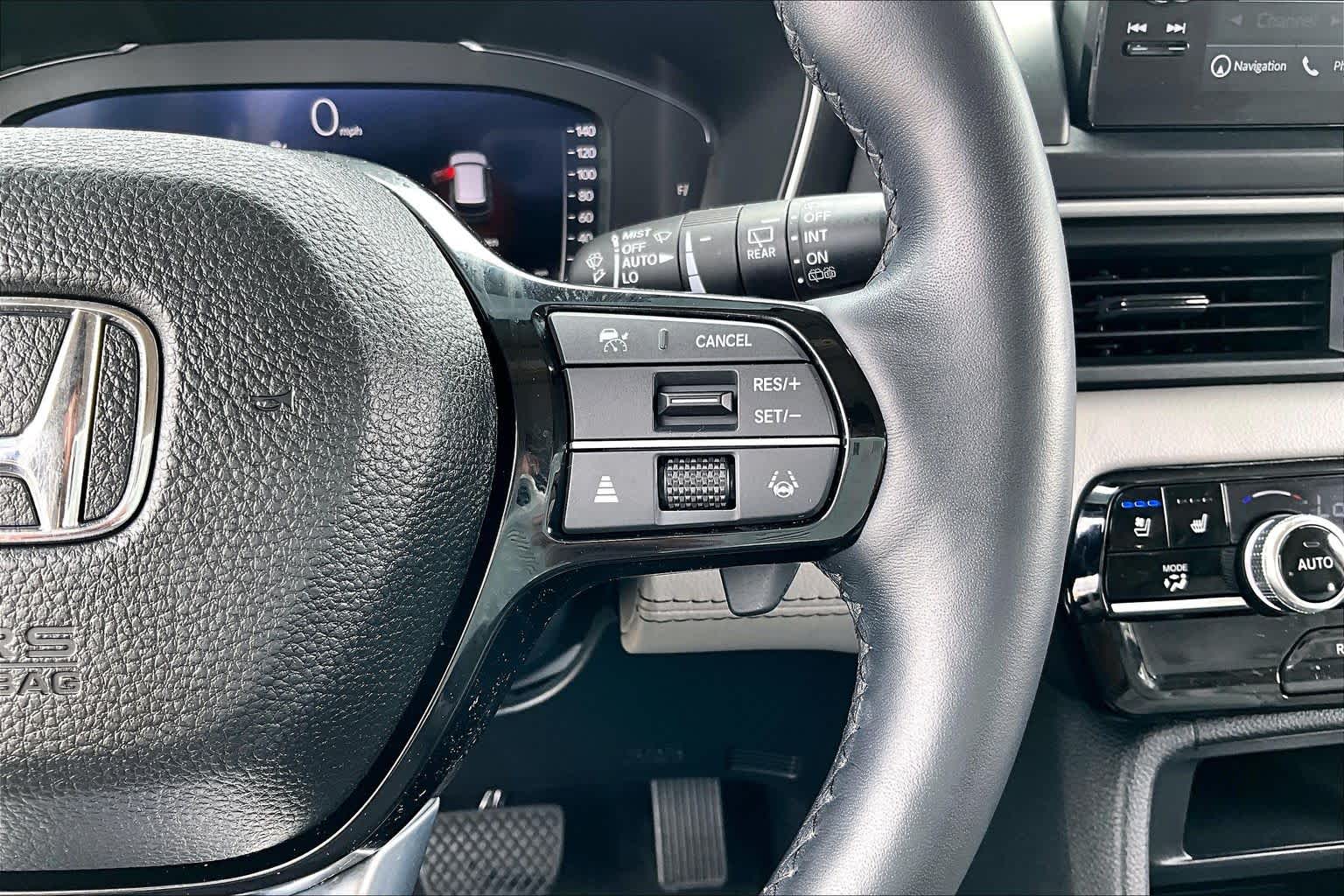 2023 Honda Pilot Elite Platinum White Pearl at AutoNation Chrysler Jeep Dodge Ram Spring