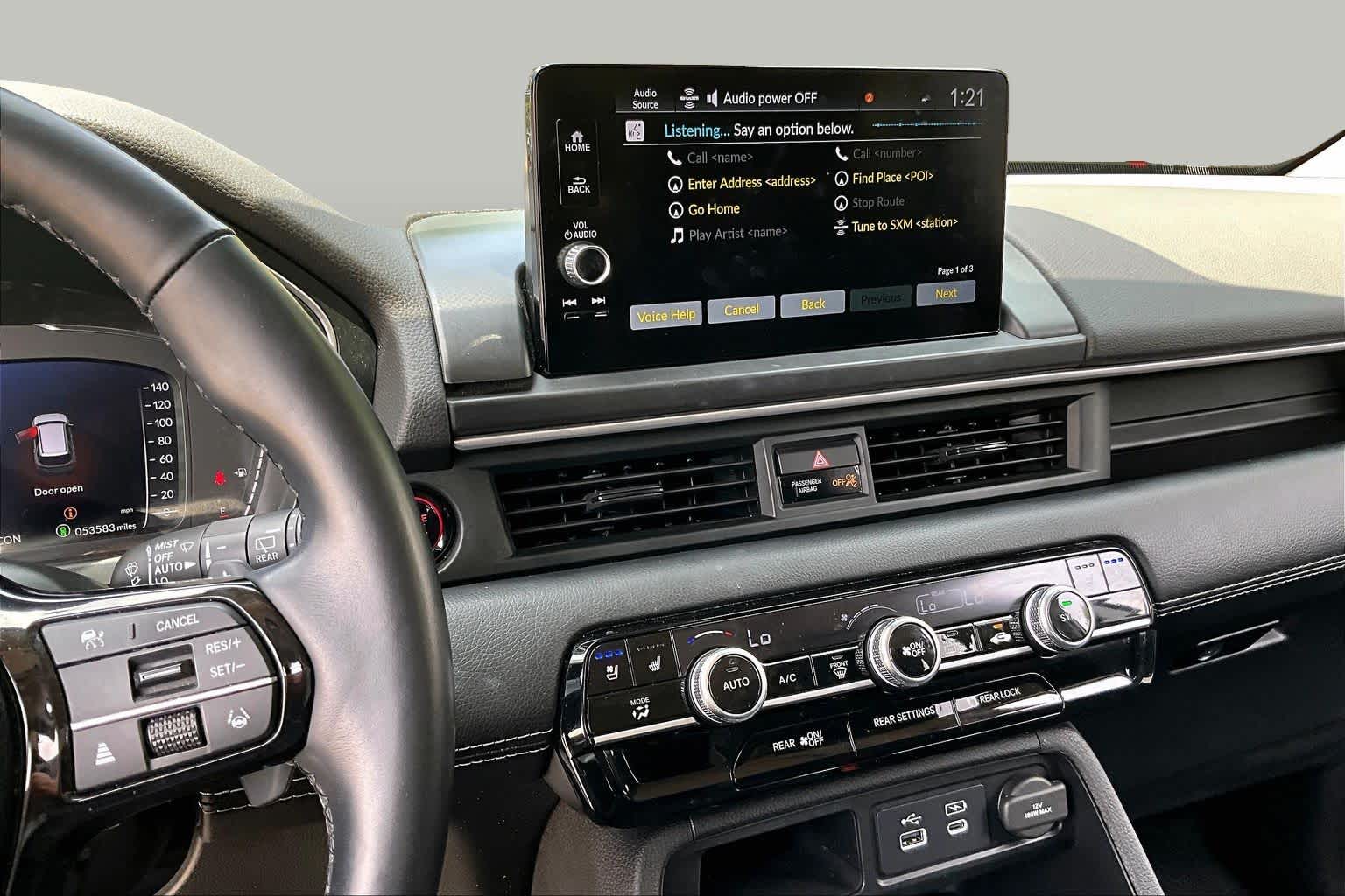 2023 Honda Pilot Elite Platinum White Pearl at AutoNation Chrysler Jeep Dodge Ram Spring