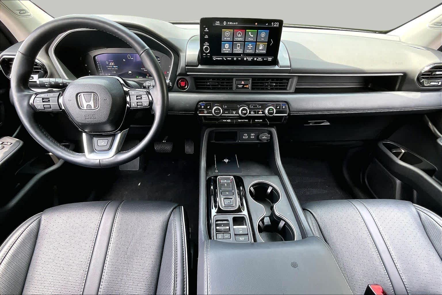 2023 Honda Pilot Elite Platinum White Pearl at AutoNation Chrysler Jeep Dodge Ram Spring