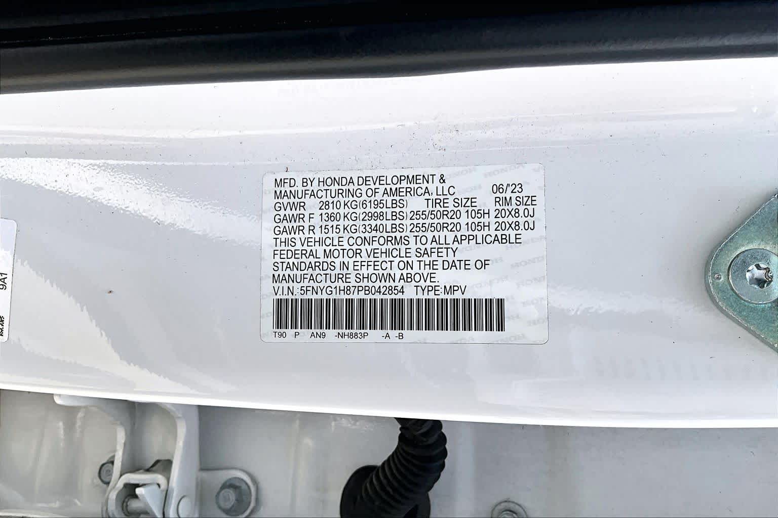 2023 Honda Pilot Elite Platinum White Pearl at AutoNation Chrysler Jeep Dodge Ram Spring